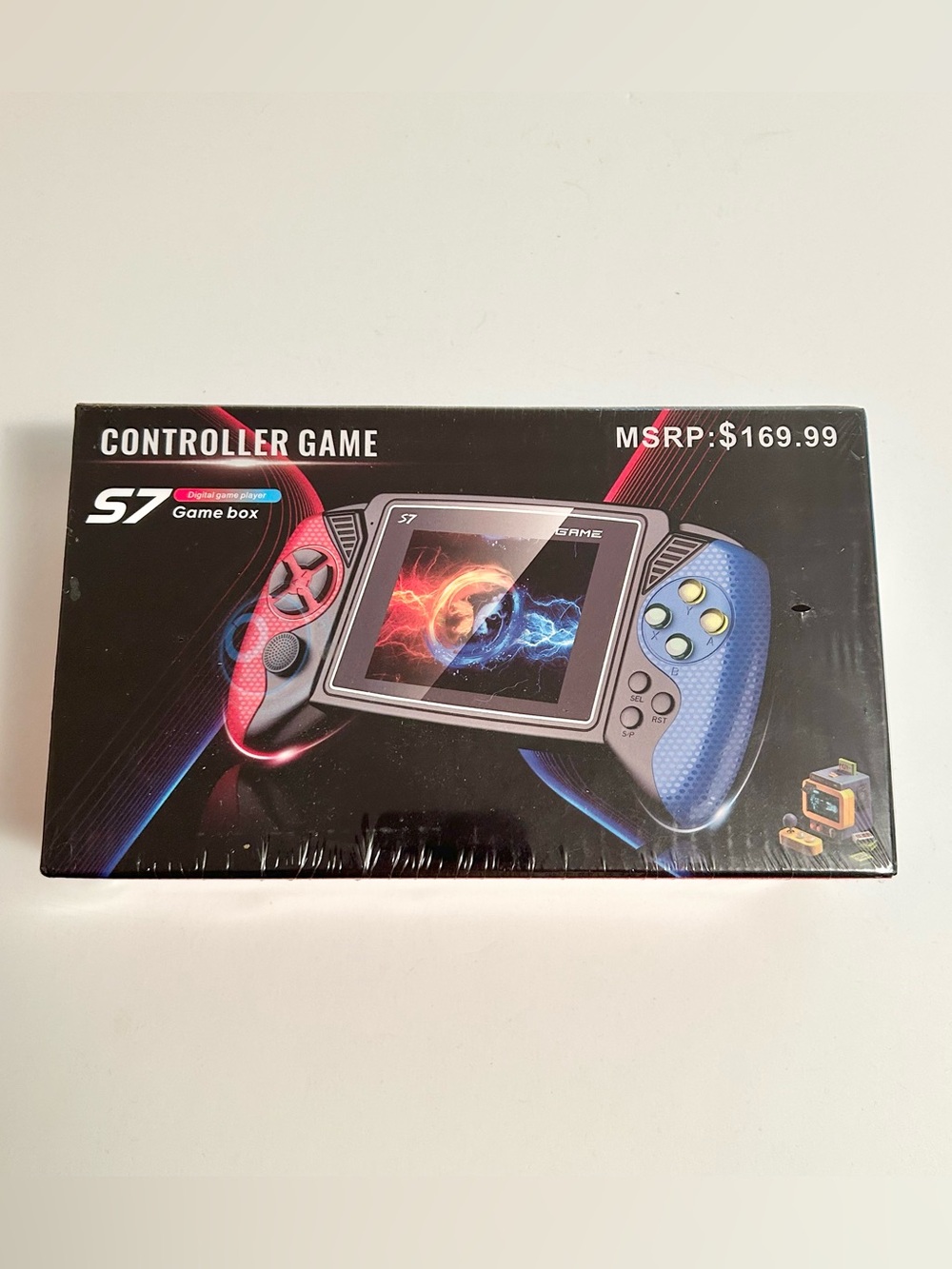 Game Box S7 Controller Handheld 620 Games WHITE & BLK (NEW SEALED BOX)